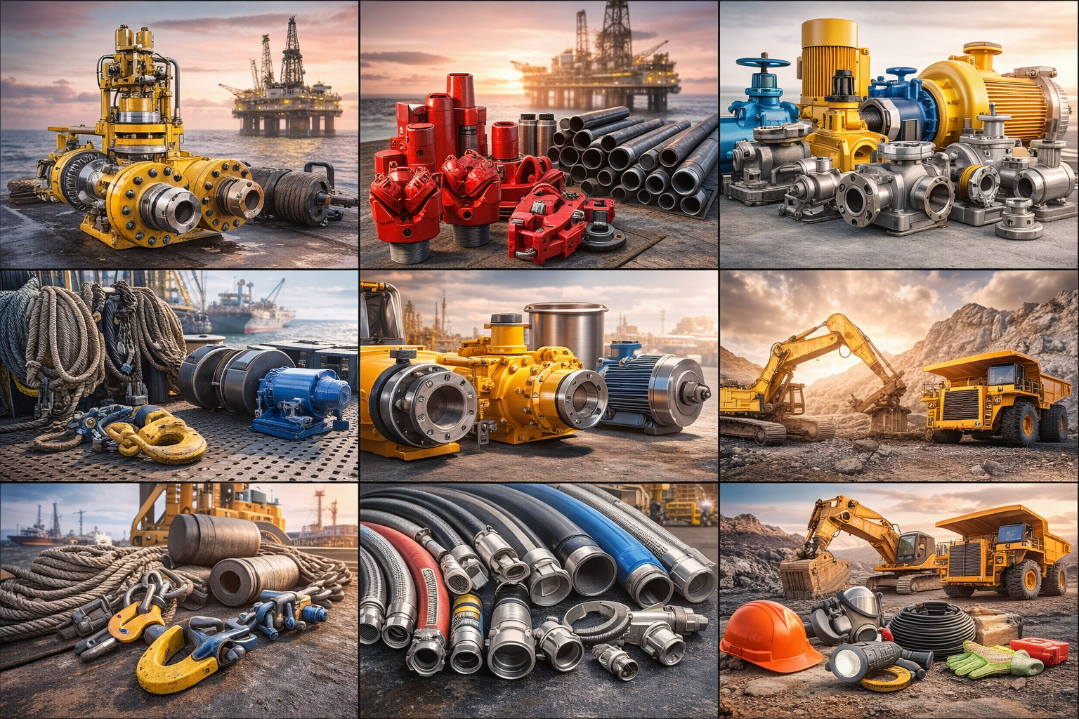 Industrial product collage